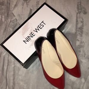 Red & Black Nine West flats